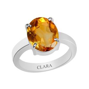 NOVAMART Fine Buy Certified Natural Citrine Sunela Gemstone <b>Rings</b> with Oval Cut Diamond for Everyday Wear Wholesale Export - Product Image 1