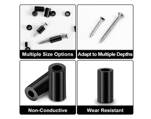 Круглые шайбы Nylon66 хорошего качества, 4 мм, 6,5-7 мм, длина 2-30 мм, не резьбовые пластиковые прокладки, кронштейн - Product Image 4