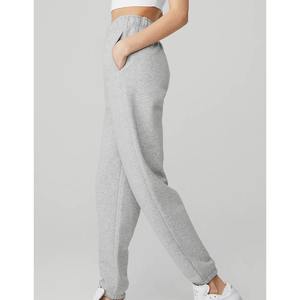 2025 vente chaude couleur unie blanc pantalon de survêtement personnalisé lourd 100% coton pantalon de survêtement à fond ouvert pour les femmes - Product Image 5