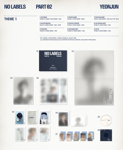 YEONJUN PART 02 2º Mini Álbum [THEME 1 Ver.]. Set de Photobook y CD con Photocard, Postales, Póster y Stickers - K-POP Corea - Product Image 2