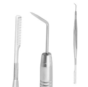 Herramienta de Separación y Lifting de Pestañas de Acero Inoxidable, Instrumento de Belleza de Precisión para Estilizar Pestañas, Uso en Salón, HERMANN MEDITECH - Product Image 4