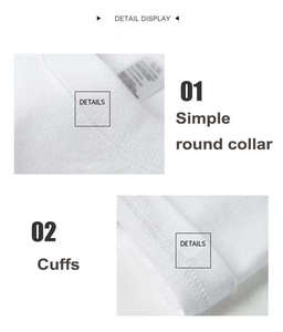 CT0007 cuello redondo diseñador oversize Hombre niños espacios en blanco personalizado unisex ropa camiseta hombres serigrafía deportes camiseta para hombres - Product Image 6