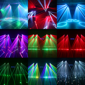 10W đầy đủ màu sắc ilda DMX512 xoay di chuyển đầu ánh sáng laser hoạt hình ứng dụng ánh sáng laser cho thanh DJ Sân khấu - Product Image 5