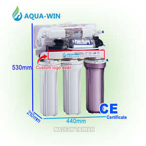 Sistema de Ósmosis Inversa Eléctrico de 50 G.P.D. para Debajo del Fregadero, Purificación de Agua con Válvula de 4 Vías para Uso Doméstico - Product Image 1