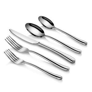 สแตนเลส Flatware ชุดสแตนเลสช้อนส้อมมีดช้อนส้อมตะเกียบชุดช้อนส้อมที่เรียบง่าย - Product Image 3