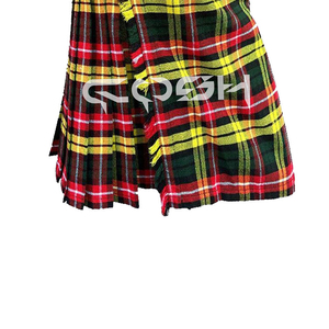 Fait sur mesure Buchanan Tartan mariage Kilt 100% laine acrylique fait à la main traditionnel écossais grande taille Kilt - Product Image 5
