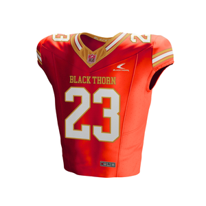 เสื้อเจอร์ซีย์ฟุตบอลอเมริกันพิมพ์ซับลิเมชันงานตามสั่งเสื้อทีมฟุตบอลแห้งเร็วระบายอากาศได้ดี - Product Image 6