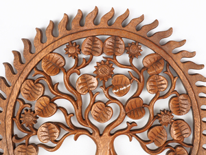 Decoración del Hogar, Árbol de la Vida para Colgar en la Pared, Relieve de Madera, Diseño Antiguo, Decoración del Hogar Única - Product Image 4