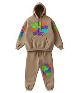 Premium Hip-Hop Custom <b>Sweat</b> <b>set</b> – Oversized Hoodie & Joggers <b>Set</b> with Vibrant Heavyweight Fleece 2-Piece Streetwear Suit - Product Image 1