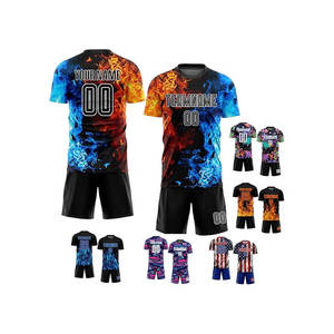 Conjuntos de Camisetas y Camisetas de Fútbol Personalizadas para Adultos Unisex, Uniformes de Equipo Totalmente Personalizables, 100% Poliéster Transpirable de Secado Rápido - Product Image 1