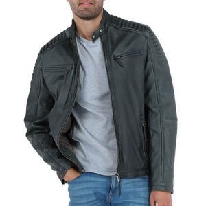 2025 Pakistan fabricant dernier Style hiver chaud hommes veste en cuir Logo personnalisé imprimé col à capuche tissu matériel - Product Image 2
