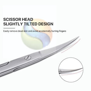 Ciseaux à cuticules de précision, outil de manucure en acier inoxydable, ciseaux à cuticules incurvés EliteEdge |   Ongles professionnels - Product Image 6