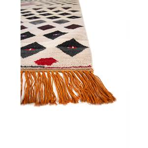 Manchaha Lev-764 Ivory Hand Knotted Wool Bamboo Silk <b>Rug</b> Geometric Braided Rectangle 9x12" for Home Entryway Hallway <b>Bedside</b> - Product Image 4