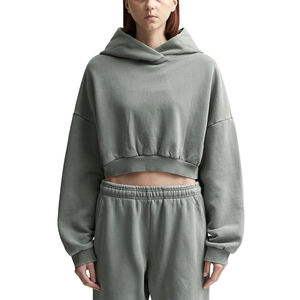 Sudadera con Capucha para Mujer, Personalizada con Logotipo en la Parte Delantera, Holgada, de Color Sólido, Informal, de Manga Larga, con Bolsillo, de Secado Rápido - Product Image 5