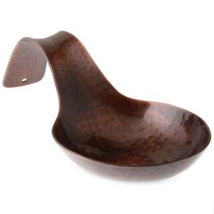 ช้อนทองแดงบริสุทธิ์ด้ามยาวที่วางช้อนที่วางช้อนงานหัตถกรรมอินเดียทำด้วยมือสีตามสั่ง - Product Image 2