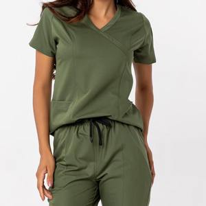 Wholesale Factory Price scrub nurse Medical Nursing V- Neck Scrubs High Quality Medical Scrubs Plus Size <b>Sets</b> - Product Image 2