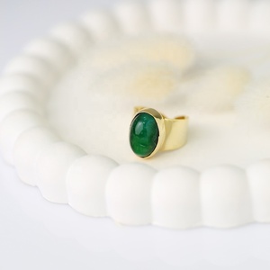 Green <b>Tiger</b> <b>Eye</b> Stone Adjustable <b>Ring</b> Wholesale Fine Women Jewellery Trendy Cute Design 925 Silver Sterling Jewelry - Product Image 4