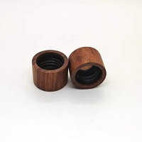 Base de diffuseur d'arôme anti-rayures marron rond toucher de doigt lisse diffuseur d'huile d'arôme naturel Base en bois