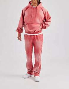 Sudadera con Capucha de Moda Invernal para Hombre, 100% Algodón, Lavado Desteñido, Estilo Urbano, con Bordado y Detalles Decorativos de Pedrería - Product Image 5