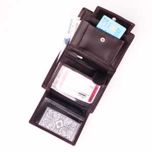 Cartera de cuero PU genuino de nueva moda para hombre, diseño corto ligero con cierre plegable, gran oferta - Product Image 4