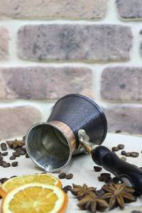 Nouvelle cafetière turque en cuivre et laiton fantaisie, vaisselle, tasse à café, décoration de table pour la maison, la cuisine, le restaurant, l'hôtel, les fêtes, fabriquée en Inde - Product Image 2