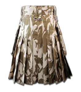 <b>Top</b> Hot Products High Quality Customizable All Colors Men and <b>Women</b> New Green Modern Scottish <b>Tartan</b> Utility Kilts - Product Image 3