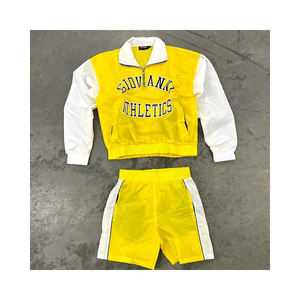 Nouveau design de veste anti-pluie en nylon à capuche pour hommes ensemble coupe-vent patchwork - Product Image 5