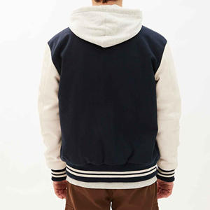 Nouvelle marque de haute qualité sur mesure hommes hiver Varsity Jacket mode Letterman Design grande taille en gros blanc veste personnalisée - Product Image 3
