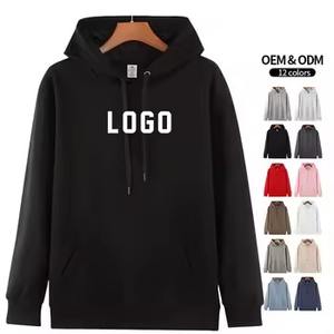 Haute qualité 300gsm poids lourd hommes pull à capuche coton Spandex goutte épaule hiver surdimensionné sweats à capuche sans cordes - Product Image 5