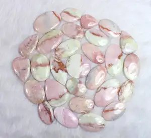 Venta al por mayor de morganita rosa para la fabricación de joyas, cabujones de morganita rosa, cabujón hecho a mano para collar colgante, piedras preciosas a granel - Product Image 1