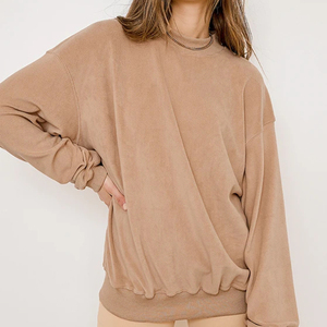 เสื้อสเวตเตอร์แบบสวมศีรษะเปิดไหล่สำหรับผู้หญิงไซส์ใหญ่พิเศษเสื้อเบลาส์และเสื้อสำหรับผู้หญิง - Product Image 5