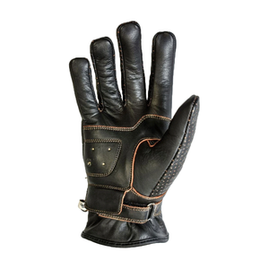 Basic Genuine Leather Gloves Men Perforated Breathable Summer Motorbike Auto Racing Wear Printed Custom Team Name Custom Color - Product Image 6