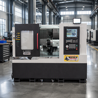 Centre d'usinage CNC à double broche avec usinage inversé des pièces pour usinage complet des côtés inversés à une seule pince