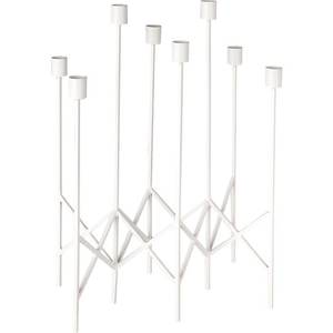 Bougeoir en aluminium plaqué or au design élégant pour restaurant, centre de table, bougeoir fait main - Product Image 6