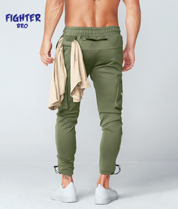 Pantalones de hombre tela de lana de algodón suave cómodo textura cálida ideal para entrenamiento de gimnasia y ropa de estilo de vida casual al aire libre - Product Image 1