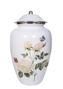 Urne funéraire classique en métal de style américain pour cendres pour honorer les souvenirs Urne commémorative avec design poli au prix de gros - Product Image 5