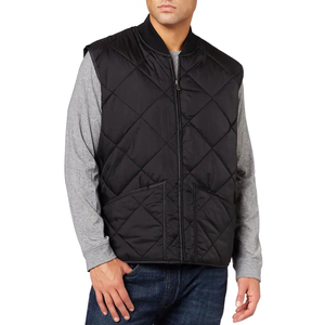 Meilleure vente veste chaude à capuche en polyester léger coupe-vent sans manches veste bouffante avec toile veste d'hiver pour hommes avec logo personnalisé - Product Image 4