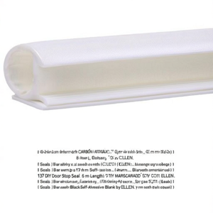 137 ซีลกันกระแทกประตู DIY ยาว 6 ม. กว้าง 8 มม. สีดำ แบบมีกาวในตัว โดย ELLEN - Product Image 3
