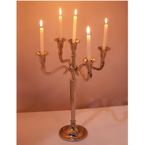 เชิงเทียนโลหะตกแต่งในร่มสีทองอุปกรณ์ให้แสงสว่างที่บ้านเชิงเทียนสำหรับบ้าน - Product Image 2