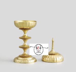 Hot Selling Brass Tabletop Serving Bowl Dry Fruit Storage Box for Home Wedding Restaurant Ramadan <b>Party</b> Tableware <b>Decorations</b> - Product Image 1
