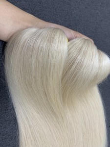 100% ผมมนุษย์แท้สีบลอนด์613ทออัจฉริยะเครื่องดิบเป็นกลุ่มผ้าสองชั้นสไตล์คลื่นที่มาจากเวียดนามรัสเซียสหภาพยุโรป - Product Image 3