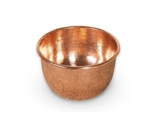 Table de fantaisie martelée en cuivre de créateur unique cuivré décoratif avec poignée bol de pédicure en cuivre classique fait à la main - Product Image 4