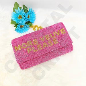 BOONDEWA - Bolso de Mano de Lujo Bordado a Mano con Cuentas Personalizadas, para Fiestas, con Color y Tamaño Personalizables para Damas - Product Image 2