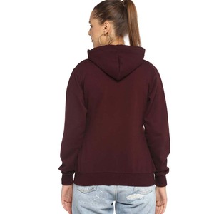 เสื้อฮู้ดผู้หญิงผ้าฟลีซระบายอากาศมีซิปขนาดใหญ่พิเศษสำหรับวัยรุ่นฤดูหนาวพิมพ์โลโก้ได้ตามต้องการ - Product Image 3