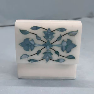 Boîte à bijoux en marbre bleu | Stockage élégant pour bagues, boucles d'oreilles et accessoires | Cadeau décoratif en gros pour les femmes - Product Image 5