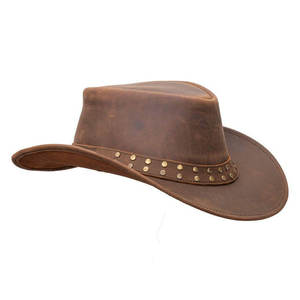 Cuero genuino Nuevo estilo Venta caliente Sombreros Ligero Precio razonable Diseño personalizado Sombreros de cuero - Product Image 2