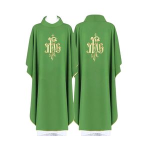 Service liturgique croix sacrée broderie unisexe prêtre tenue Polyester tissu élégant confortable Chasuble Robes - Product Image 6