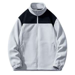 Chaqueta Polar personalizada para hombre, cazadora Polar cálida con cremallera completa de diseñador para exteriores - Product Image 2