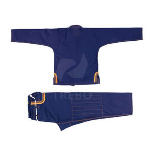 Kimono profesional De Jiu Jitsu Bjj Gi bordado de logotipo personalizado y costura en contraste - Product Image 2