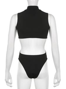 Maillot de bain d'été personnalisé au design haut de gamme 2025 Maillot de bain sans manches Body une pièce de haute qualité pour femmes - Product Image 5